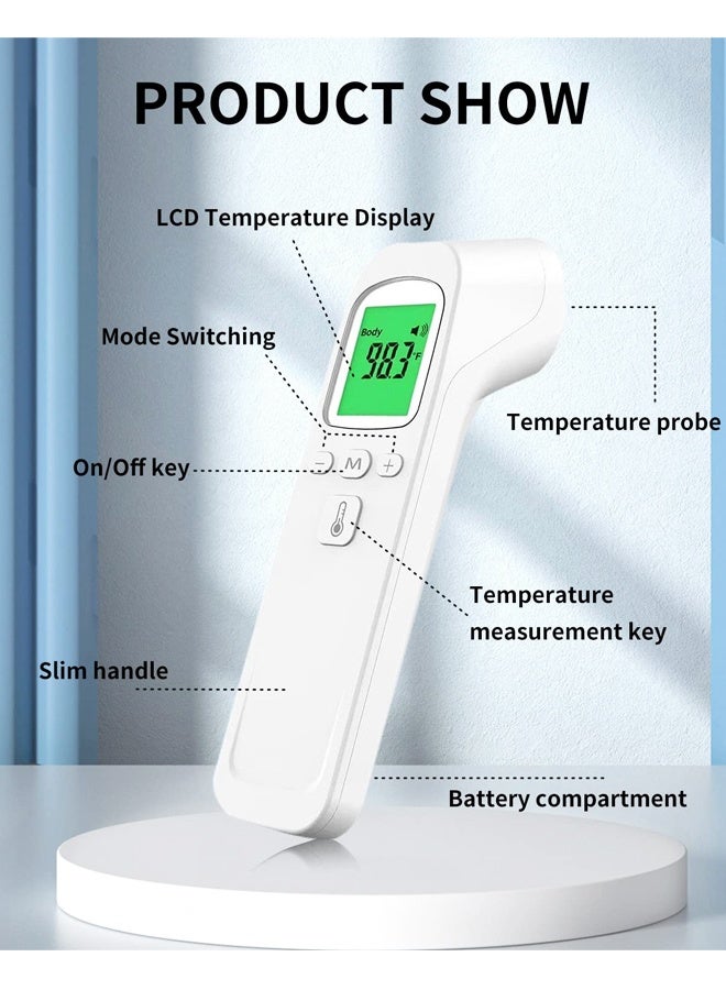 مقياس حرارة رقمي بالأشعة تحت الحمراء للبالغين والأطفال والرضع، وضع مزدوج 2 في 1 مع قراءات دقيقة فورية للحمى - Image 4